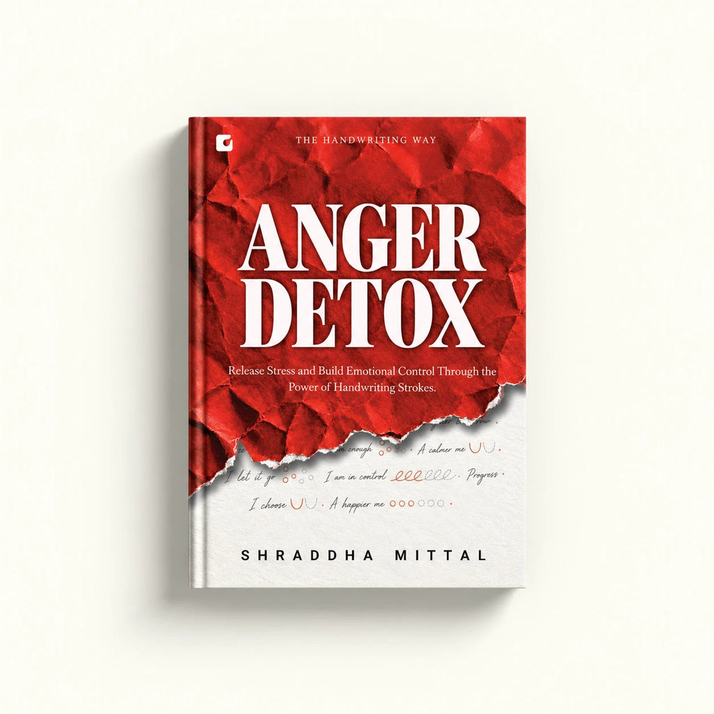 Anger Detox book cover – The Handwriting Way by Shraddha Mittal